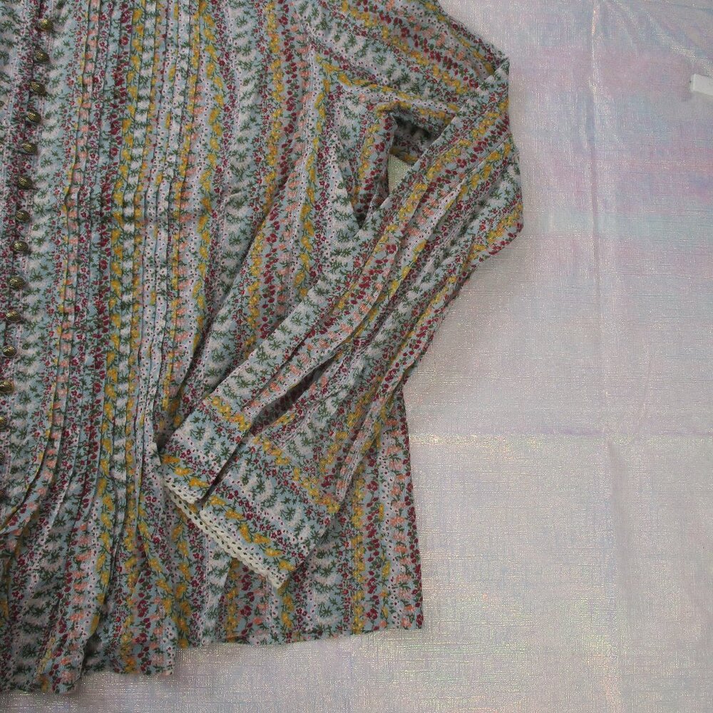 Anthropologie MAEVE  Button Down Long Sleeve Top Size Large - Picture 8 of 10